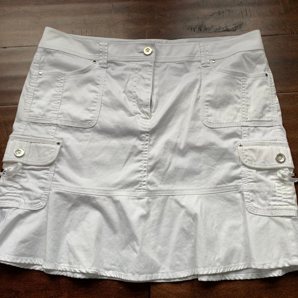 White House Black Market White Skirt